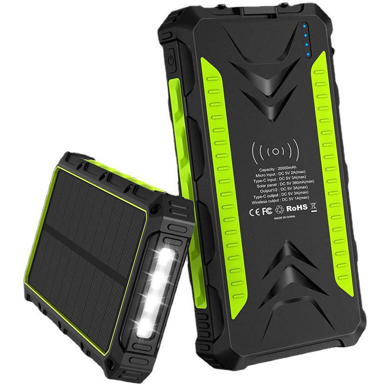 Usb Charger Dynamo - 36000mAh Solar Power Bank Fast Wireless