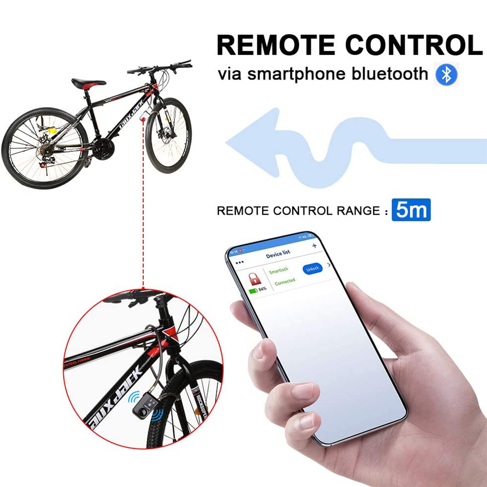 Bluetooth Smart Bike Lock Wate – Chain Lock Combination recenzja i cena