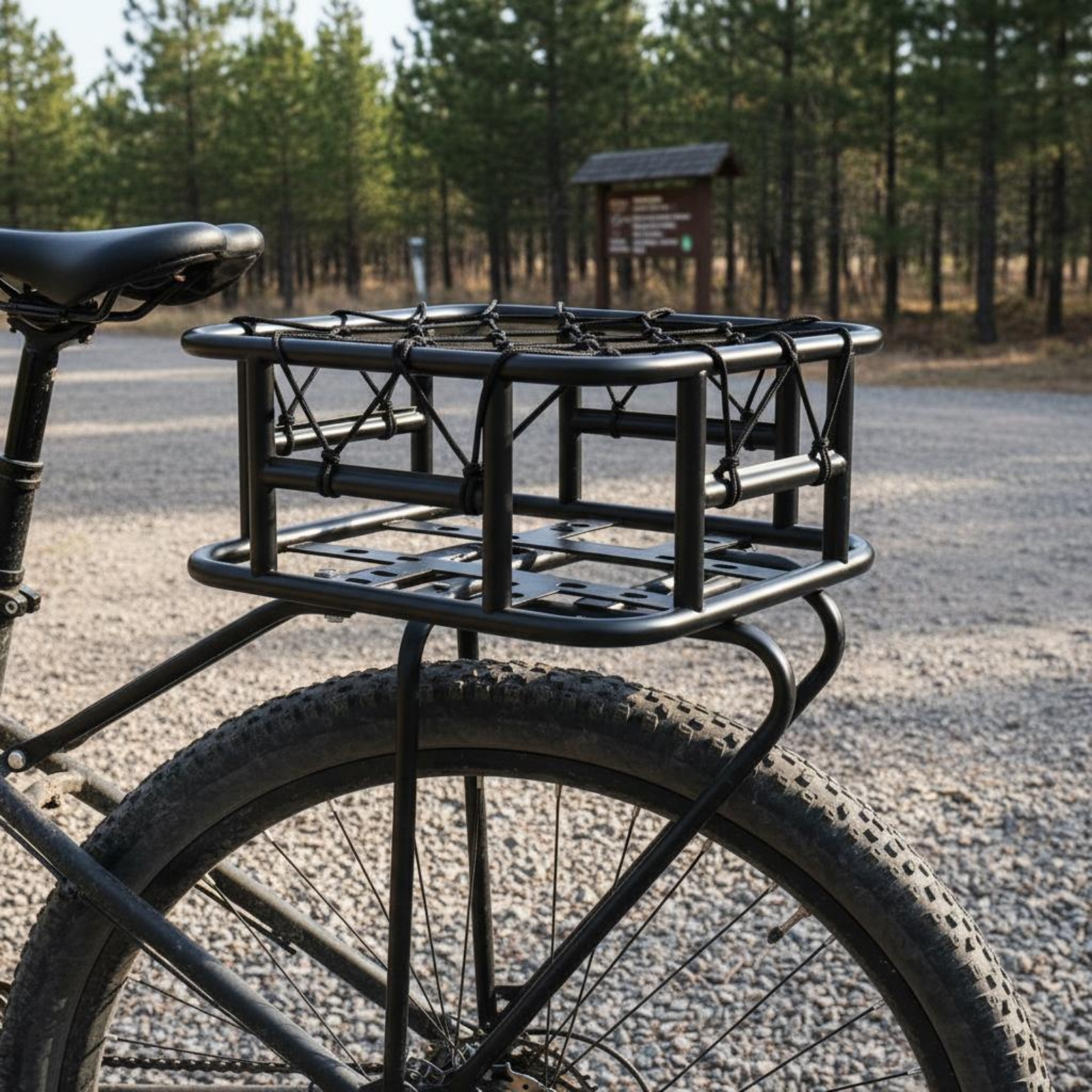 Mountain Bike Rear Basket Rust – Commuter Cycling recenzja i cena