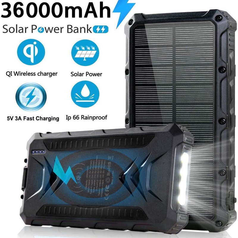 36000mAh Solar Power Bank Fast – Usb Charger Dynamo recenzja i cena