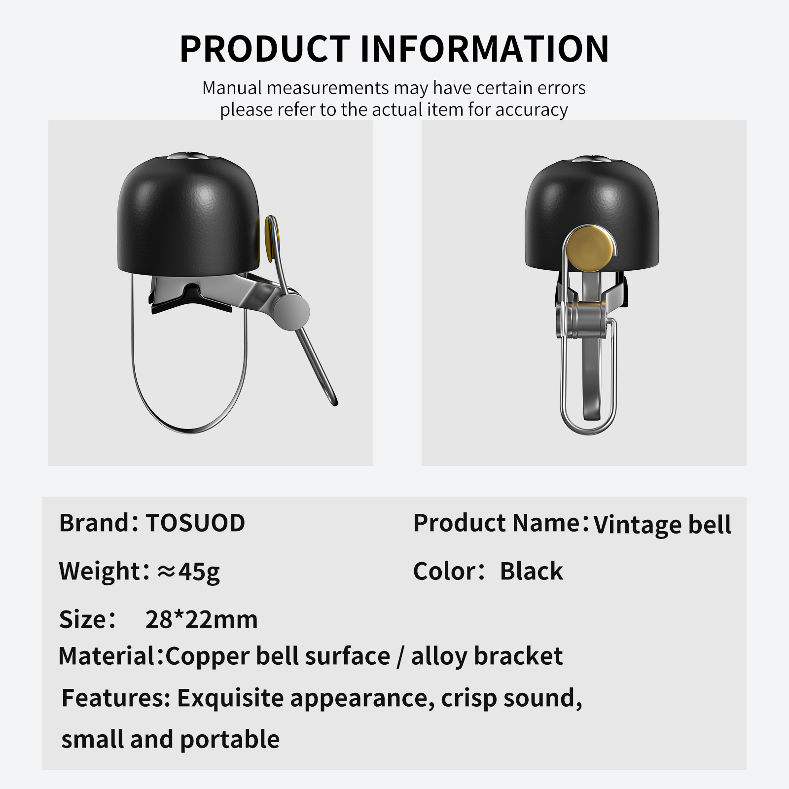Bicycle Bell Retro Classical C – Bell Handlebar Ring recenzja i cena