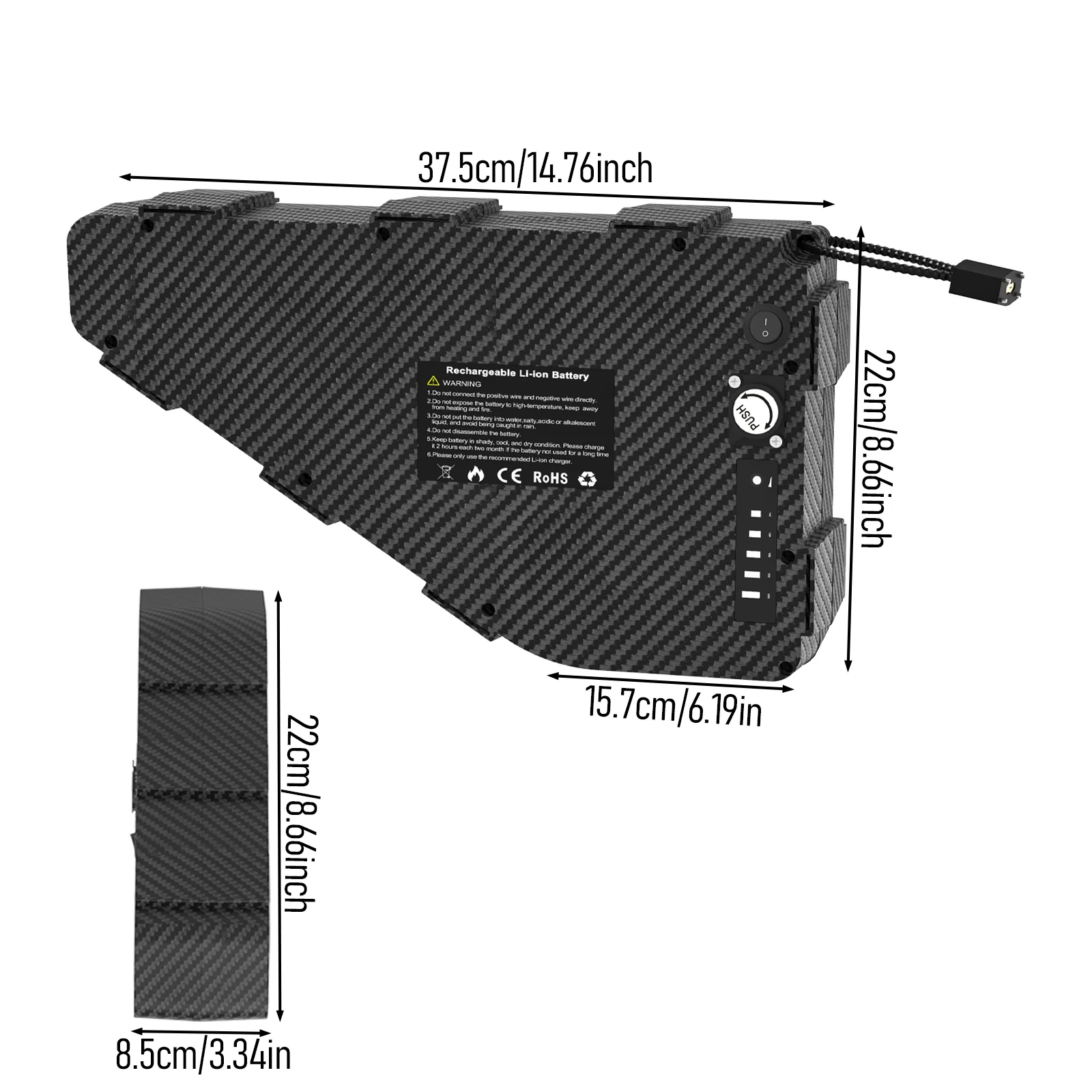 Triangle Battery Case Fit 80PC – Cycling Zones recenzja i cena