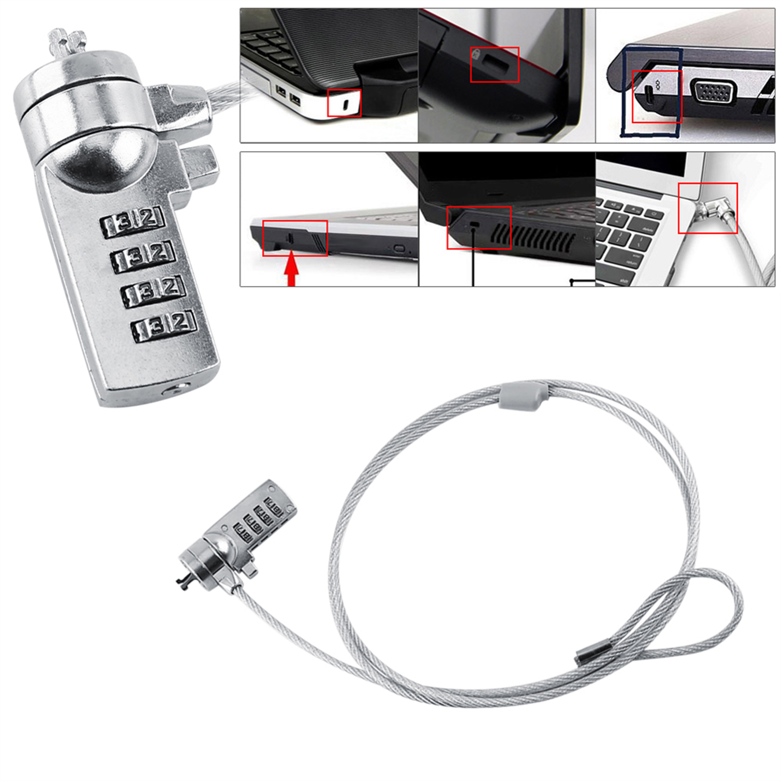 Laptop Theft Deterrent Laptop  – Chain Lock Combination recenzja i cena