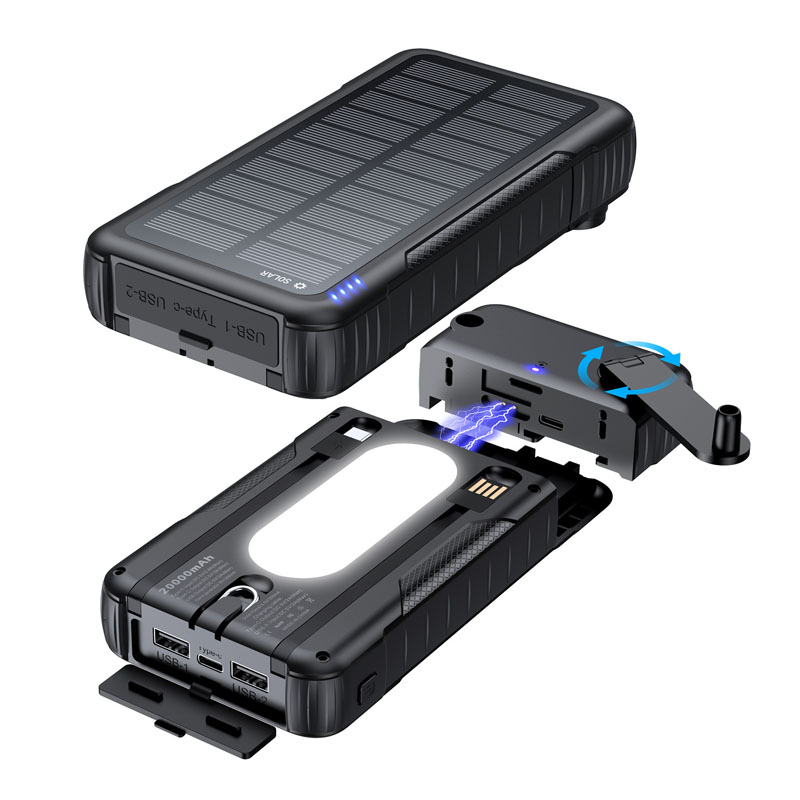 Hand Crank Solar Power Bank Ou – Usb Charger Dynamo recenzja i cena