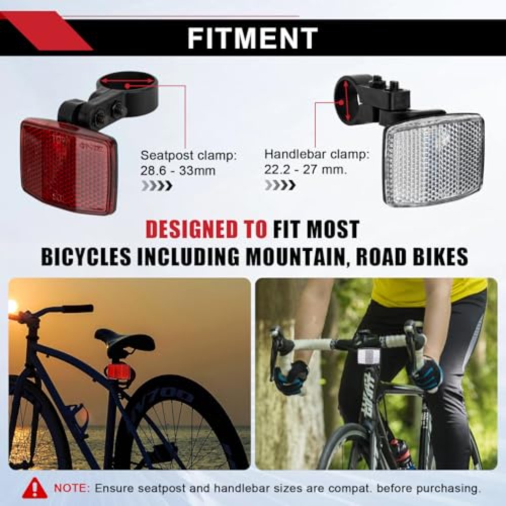 8PCS Bike Reflector Kit Night  – Spoke Reflector Set recenzja i cena