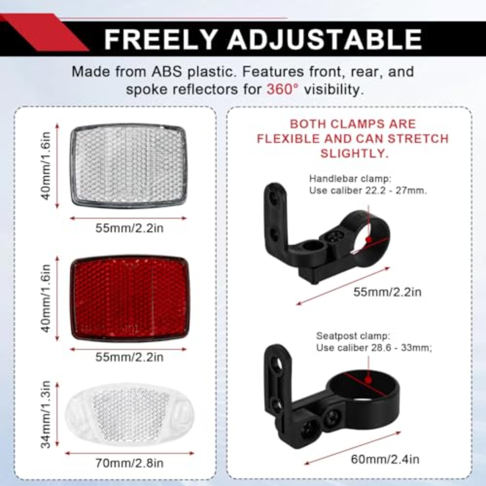 8PCS Bike Reflector Kit Night  – Spoke Reflector Set recenzja i cena