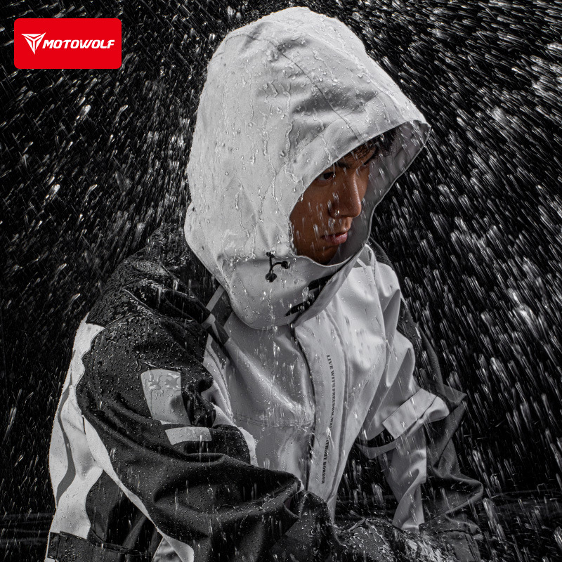 Motorcycle Reflective Raincoat – Cycling Commuter Rain Jacket recenzja i cena