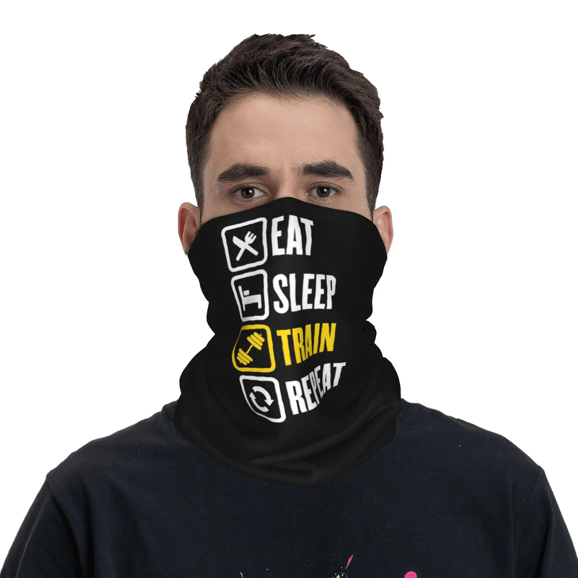 Eat Sleep Train Repeat Gym Mot – Cycling Quote recenzja i cena