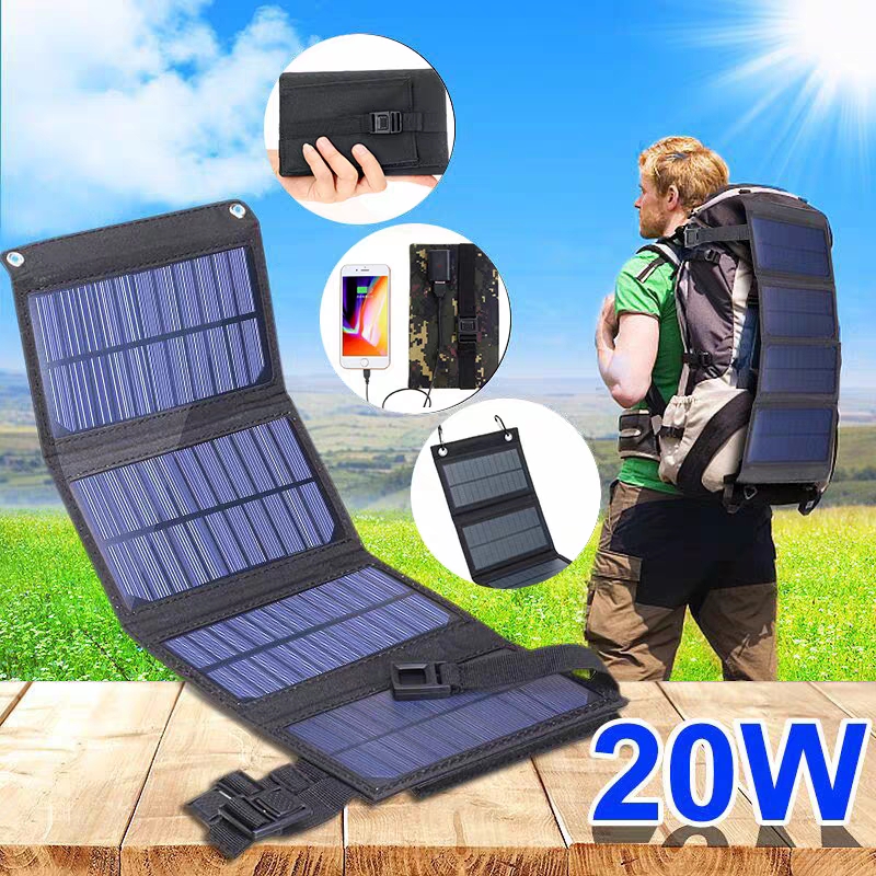 Foldable solar panel 20W 50W 6 – Usb Charger Dynamo recenzja i cena