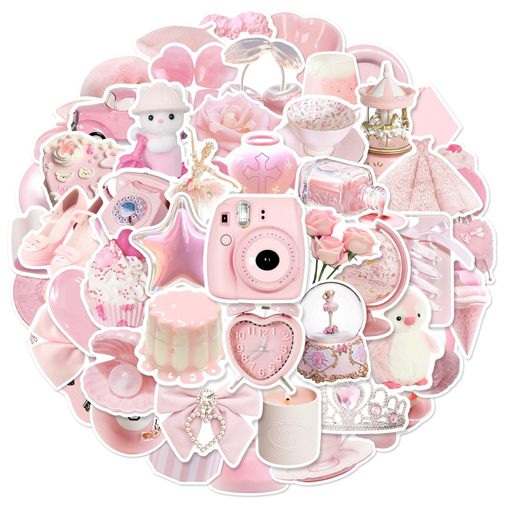 10/30/50pcs Cute Pink Girls St – Cycling Journey recenzja i cena