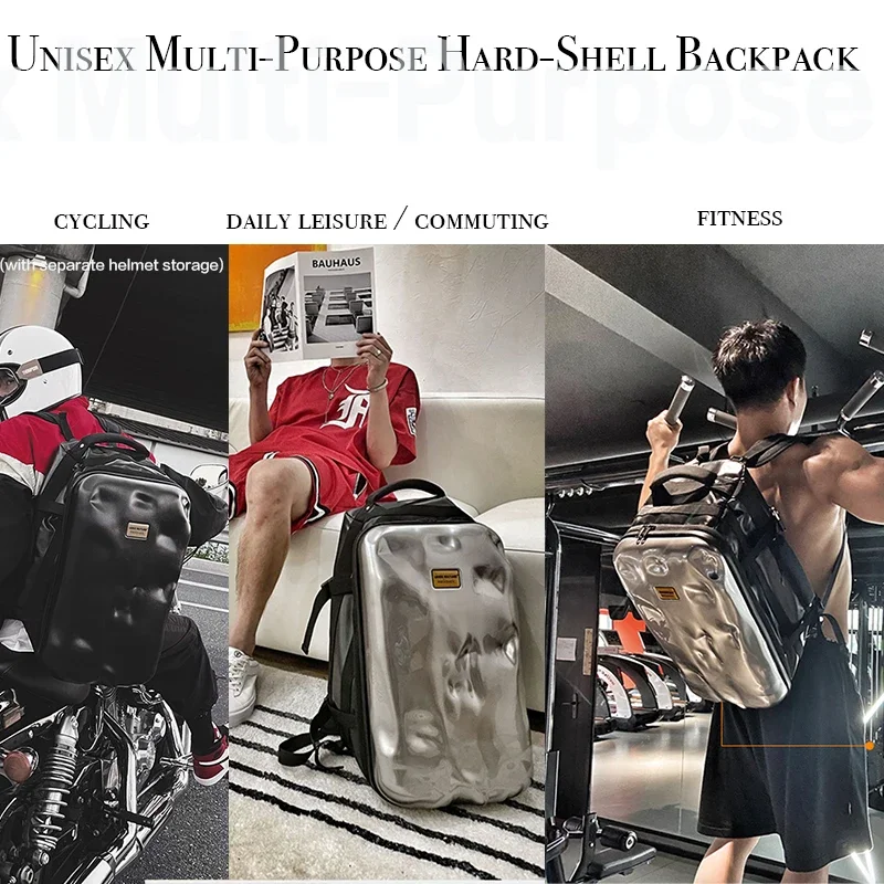 Men Women Hard Shell Water Rep – Cycling Commuter Backpack Laptop recenzja i cena
