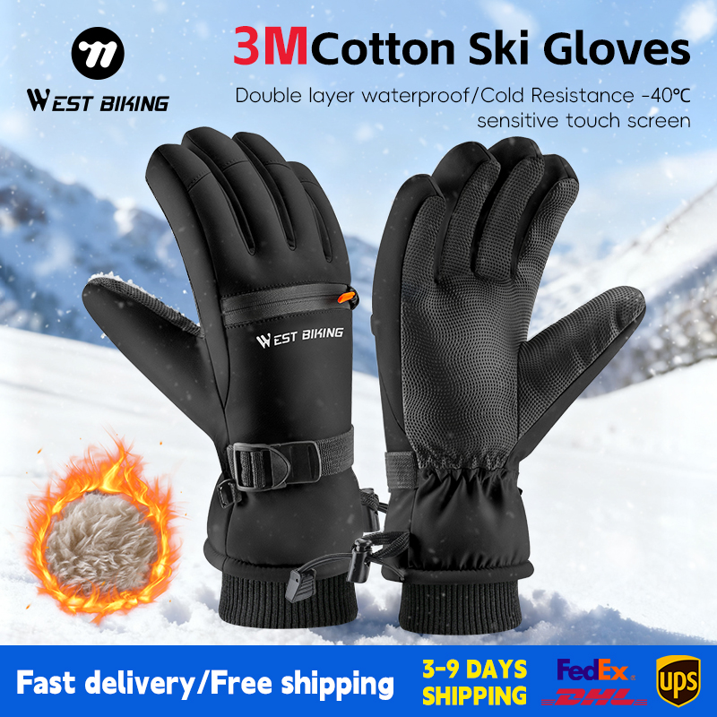 WEST BIKING 3M Cotton Ski Glov – Winter Cycling Commute Gear recenzja i cena