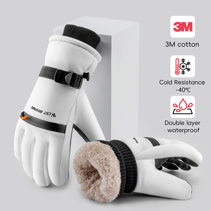 WEST BIKING 3M Cotton Ski Glov – Winter Cycling Commute Gear recenzja i cena