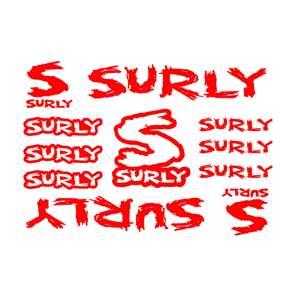 11Pcs Surly Bicycle Frame Stic – Cycling Quote recenzja i cena