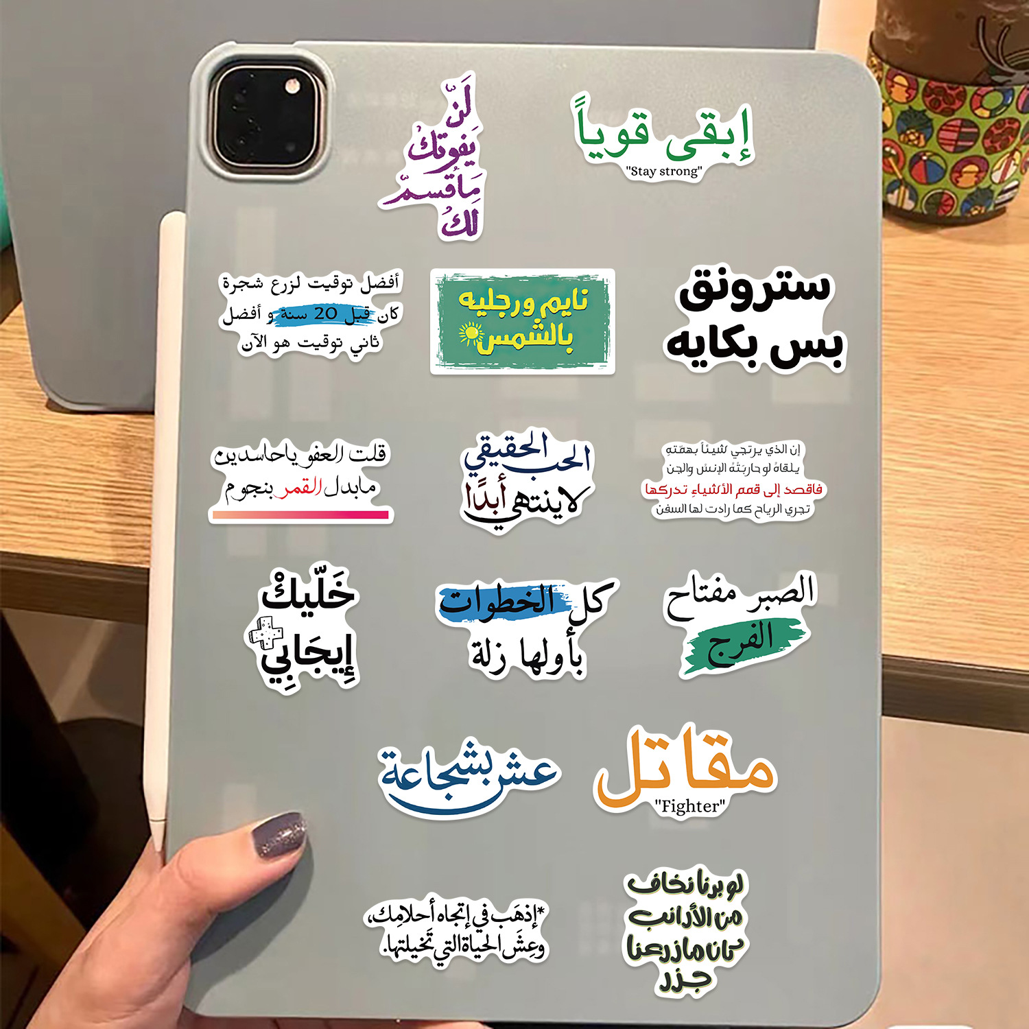 50PCS Arabic Phrase Cartoon St – Cycling Quote recenzja i cena