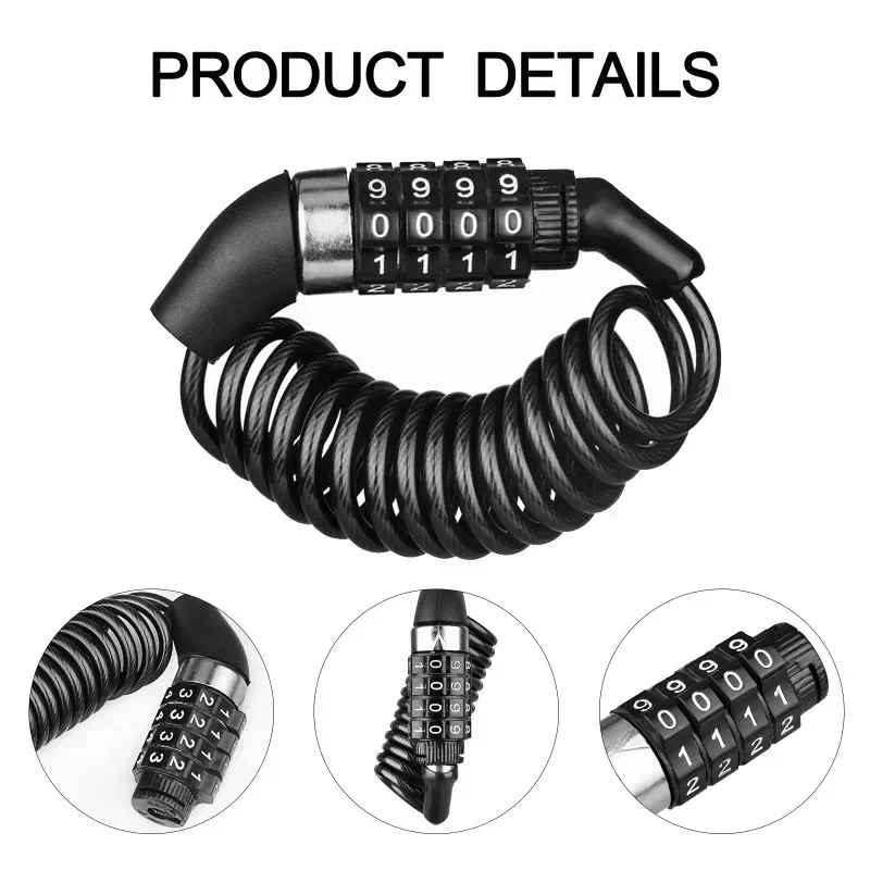 Motorcycle Bicycle Anti-Theft  – Chain Lock Combination recenzja i cena