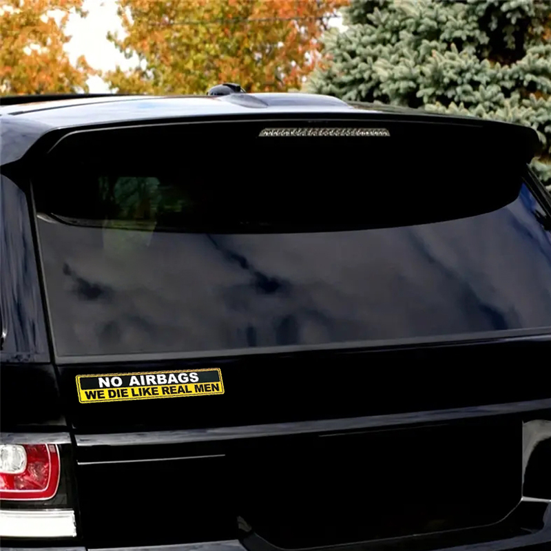2pcs Caution NO AIRBAGS We Die – Cycling Quote recenzja i cena