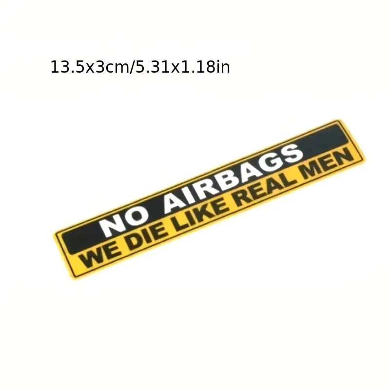 2pcs Caution NO AIRBAGS We Die – Cycling Quote recenzja i cena