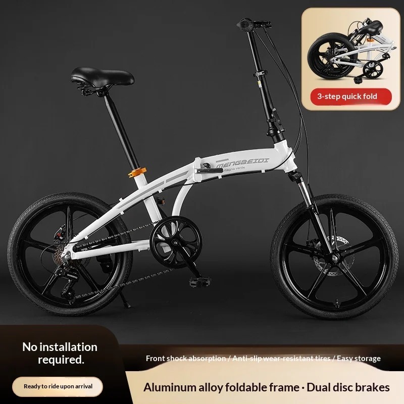 Adult Folding Bike - 20 Inch L – Commuting With Bike recenzja i cena