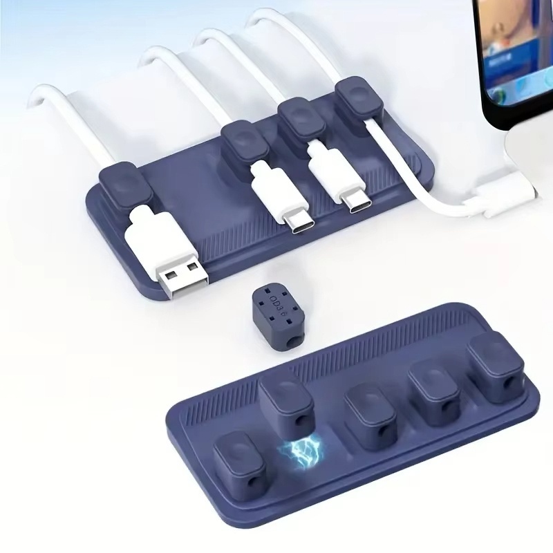 Self-adhesive Silicone Magneti – Cable Lock Flexible recenzja i cena
