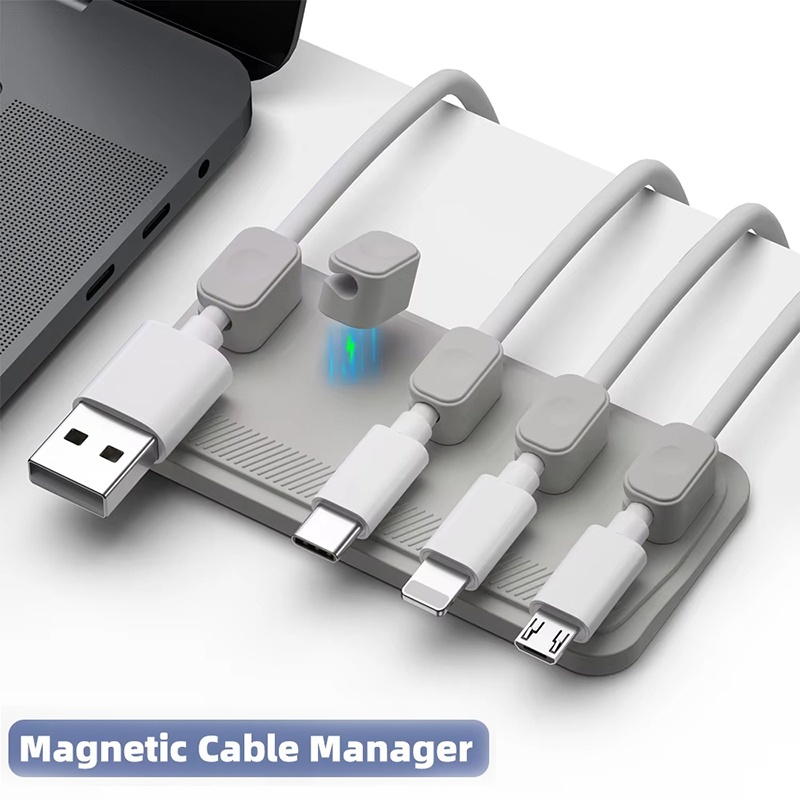 Self-adhesive Silicone Magneti – Cable Lock Flexible recenzja i cena