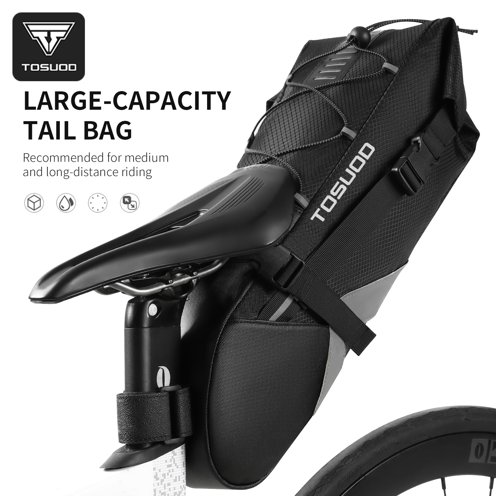TOSUOD Bicycle Rear Bag 10L Ca – Cycling Journey recenzja i cena