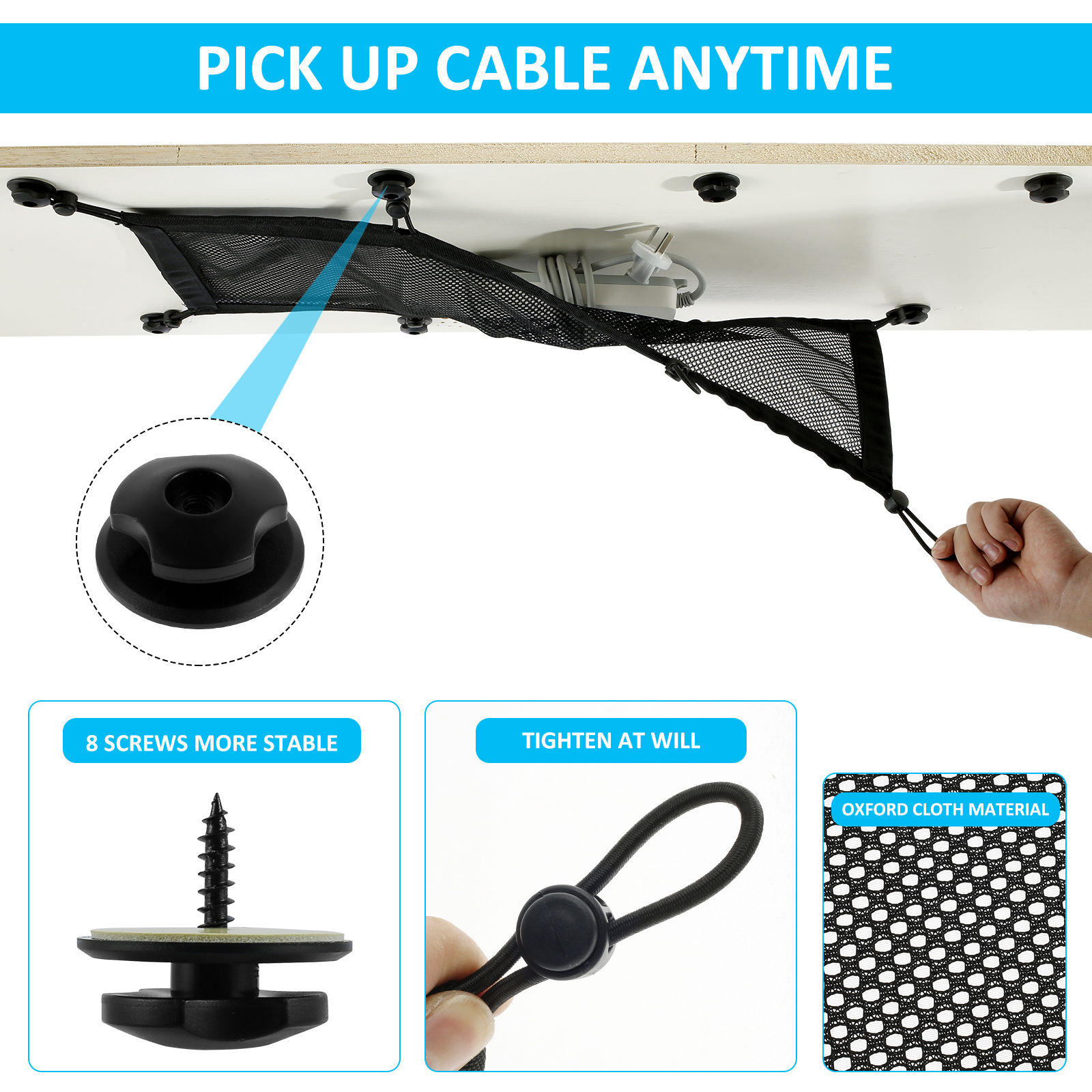Cable Management Net Large Cap – Cable Lock Flexible recenzja i cena
