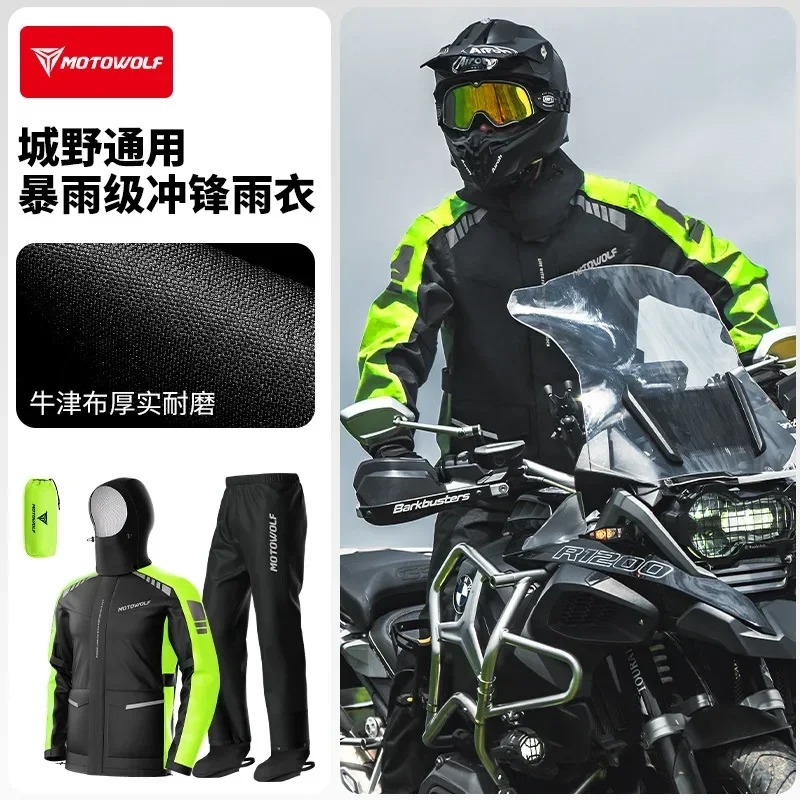 Motowolf Reflective Motorcycle – Cycling Commuter Rain Jacket recenzja i cena