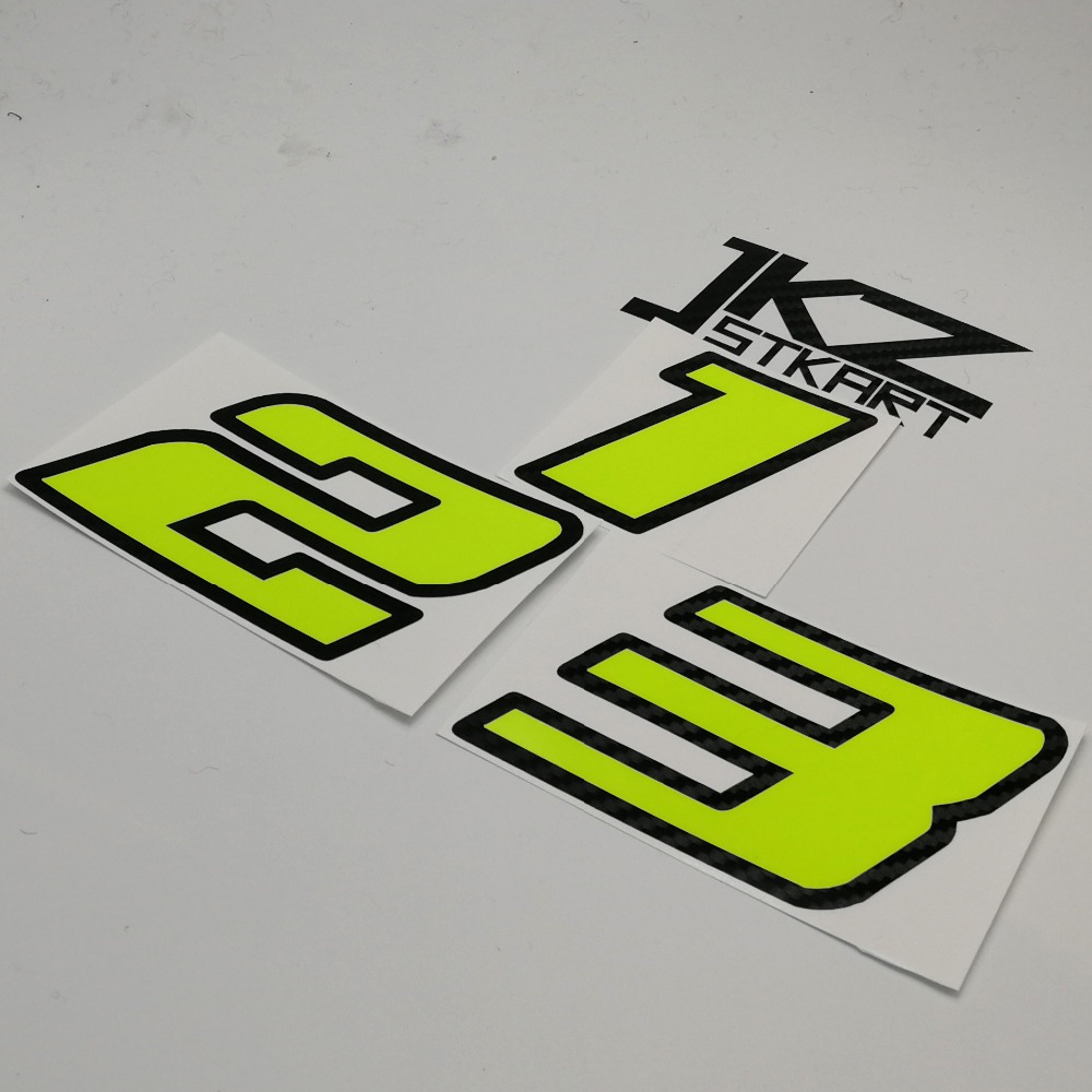 JKZ STKART Neon Number Sticker – Cycling Quote recenzja i cena