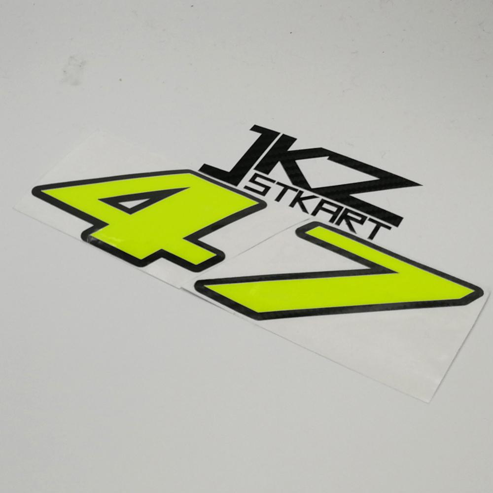 JKZ STKART Neon Number Sticker – Cycling Quote recenzja i cena