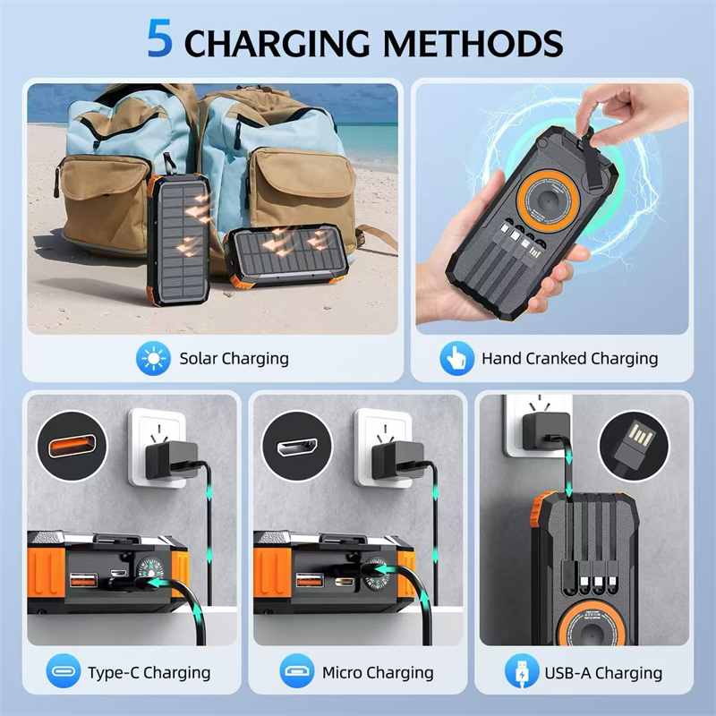 20000mAh Hand Crank Solar Powe – Usb Charger Dynamo recenzja i cena