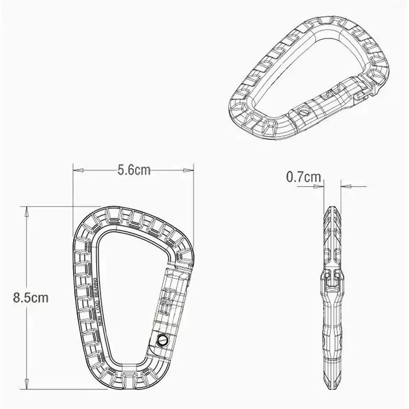 2/5/16Pcs Tactical Carabiner S – Chain Lock Combination recenzja i cena
