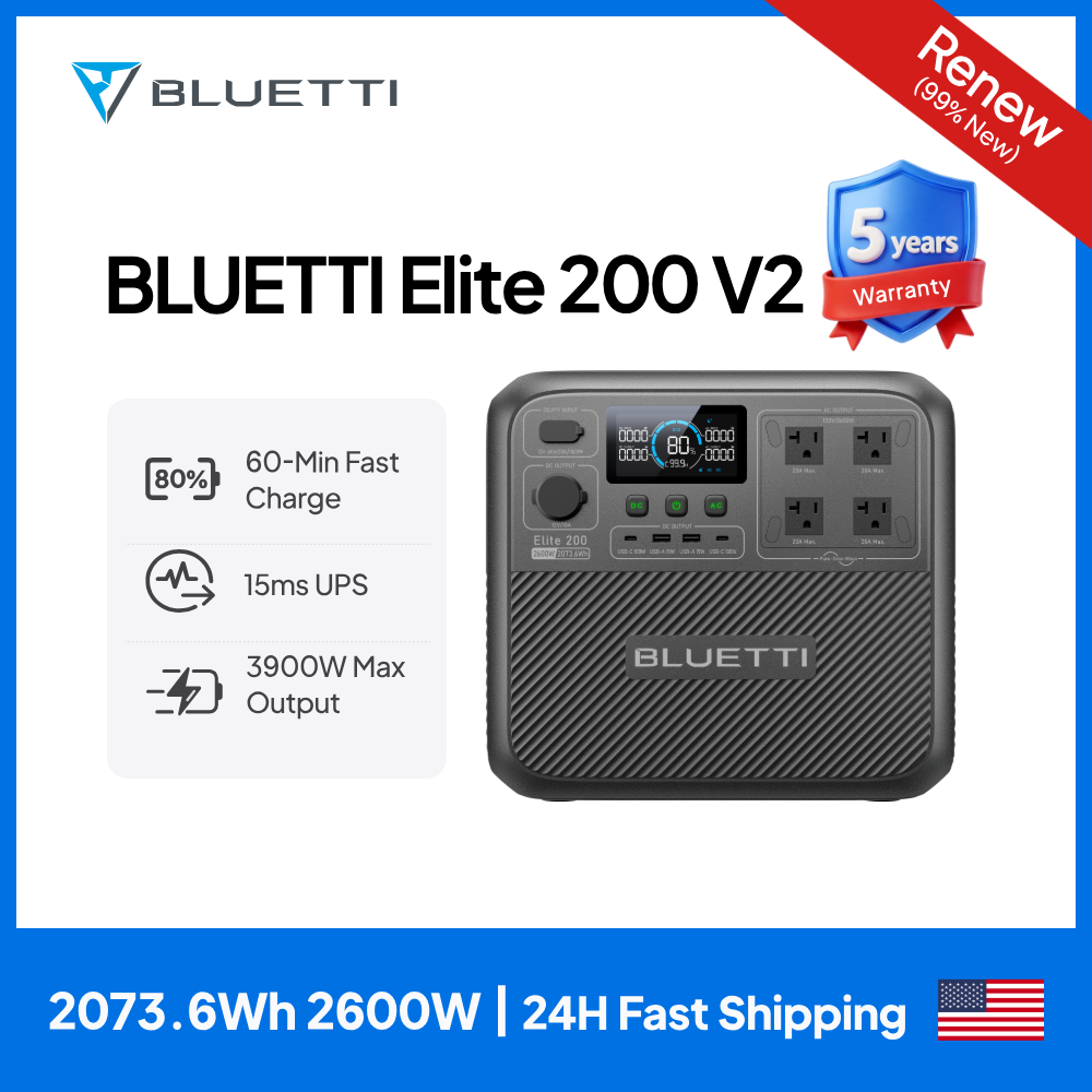 【Renew】BLUETTI Elite 200 V2 Po – Usb Charger Dynamo recenzja i cena