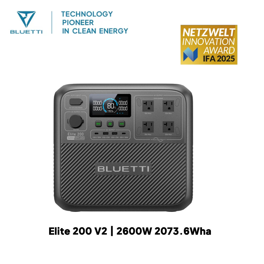 【Renew】BLUETTI Elite 200 V2 Po – Usb Charger Dynamo recenzja i cena