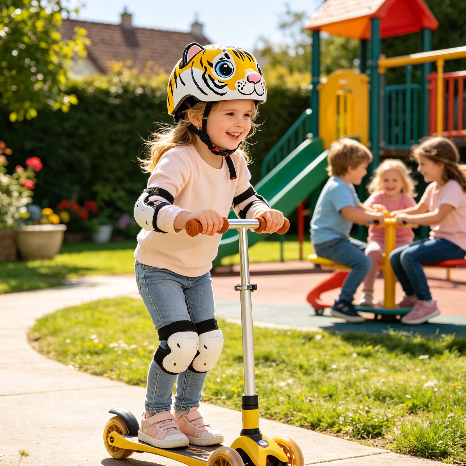 Kids Helmet Tiger Pattern Adju – Cycling Commute Gear recenzja i cena