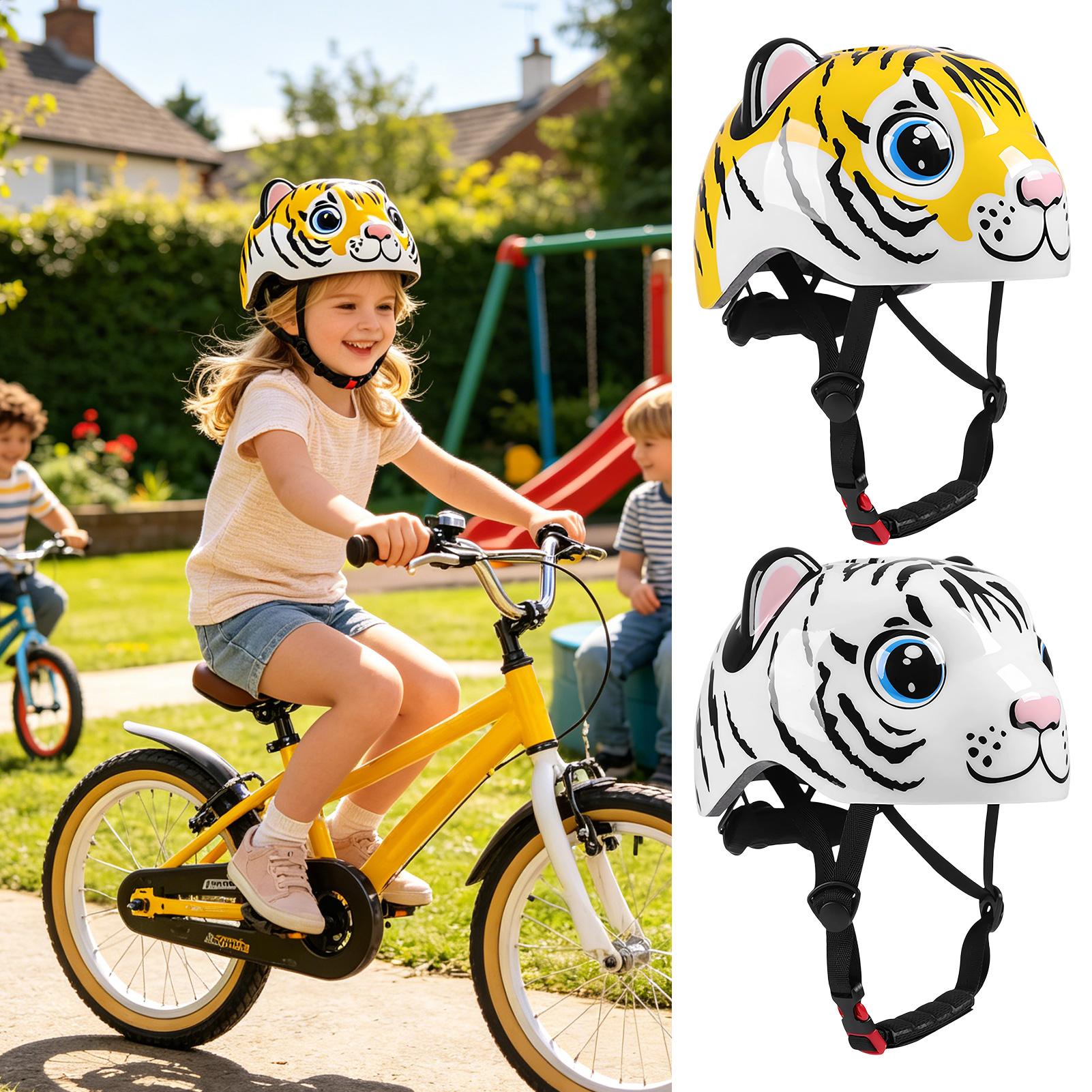 Kids Helmet Tiger Pattern Adju – Cycling Commute Gear recenzja i cena