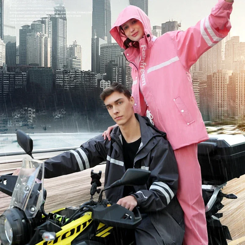Adult Raincoat Rainpants Water – Cycling Rain Jacket Commute recenzja i cena