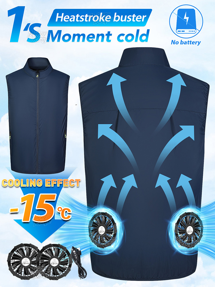 Fan Vest Wearable Cooling Air- – Cycling Commute Clothes recenzja i cena