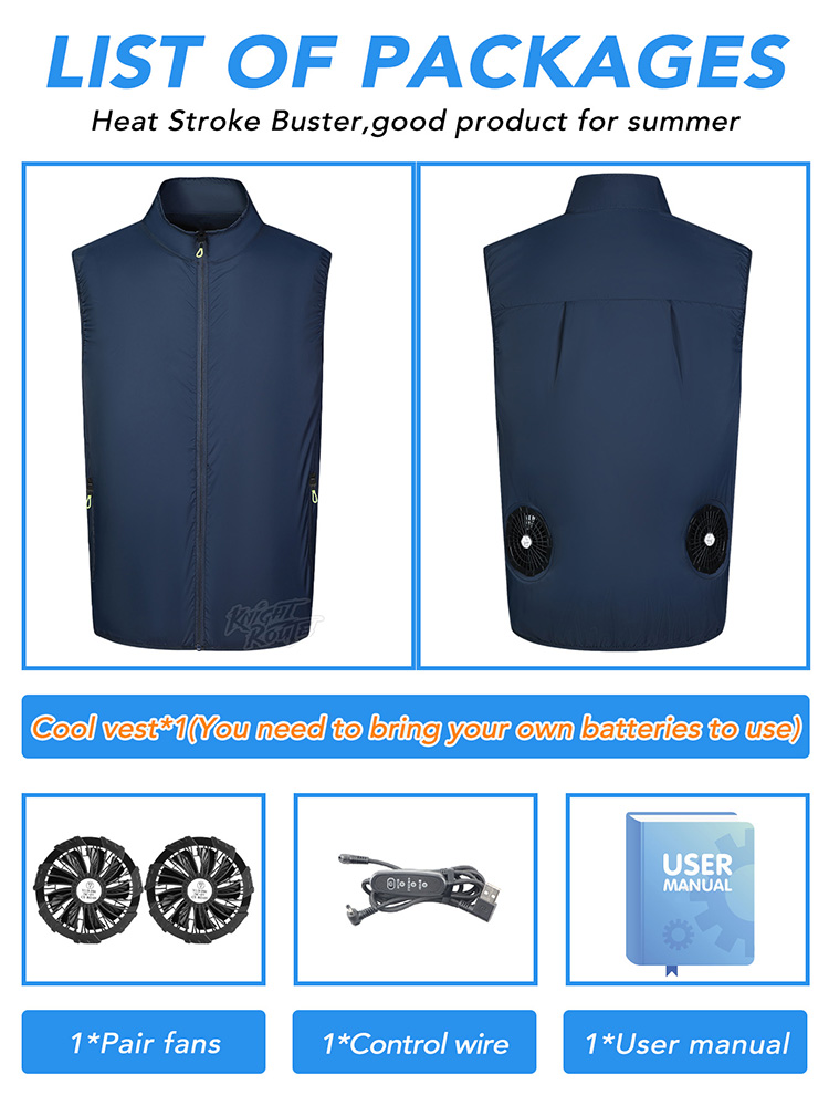 Fan Vest Wearable Cooling Air- – Cycling Commute Clothes recenzja i cena