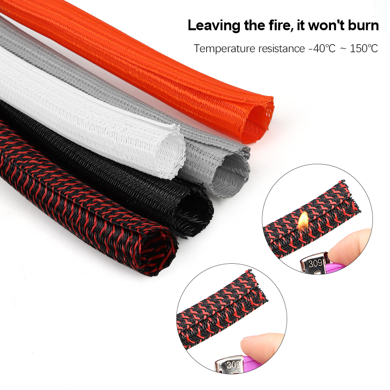3/5/10m PET Cable Sleeve Self- – Cable Lock Flexible recenzja i cena
