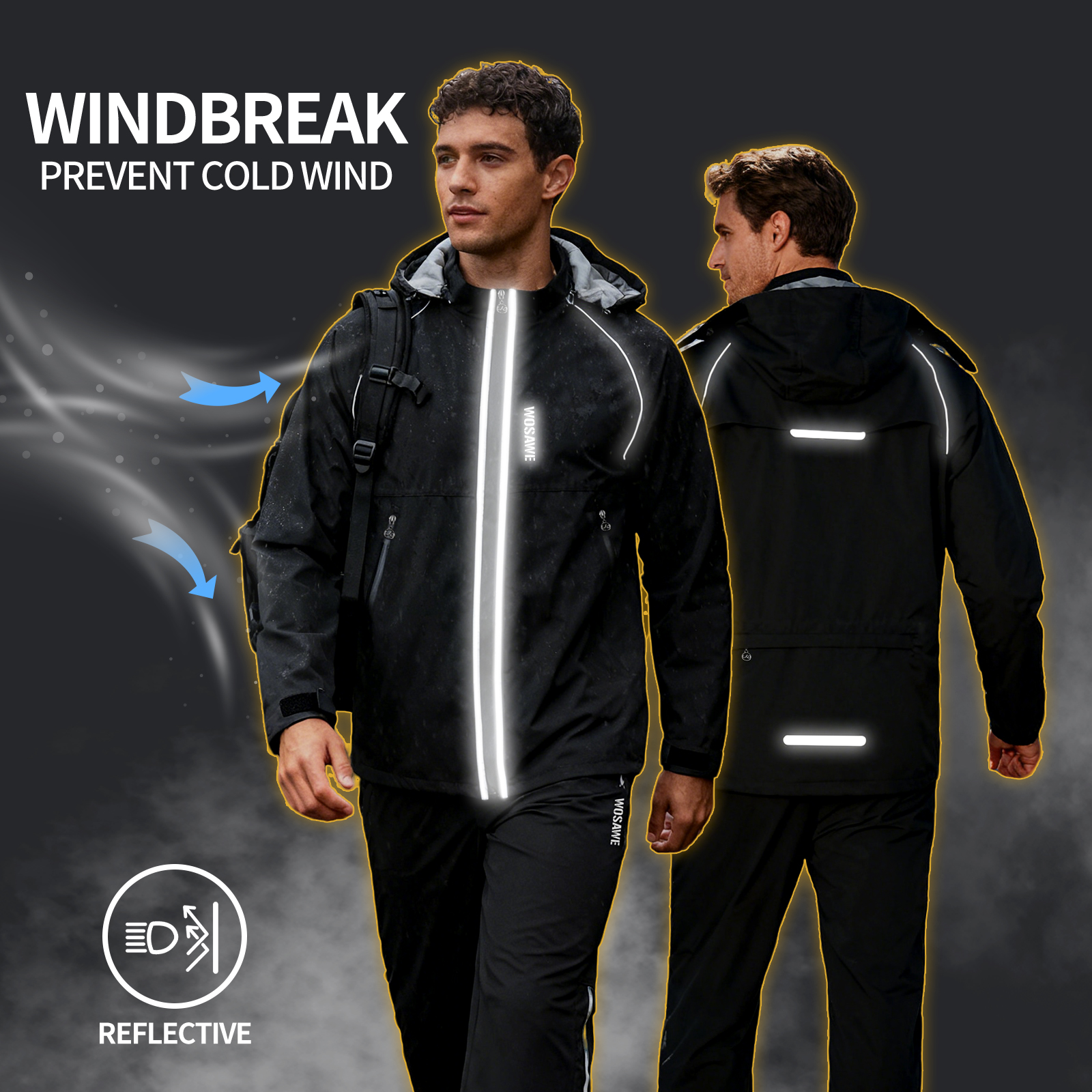 WOSAWE Reflective Motorcycle R – Cycling Commute Jacket recenzja i cena
