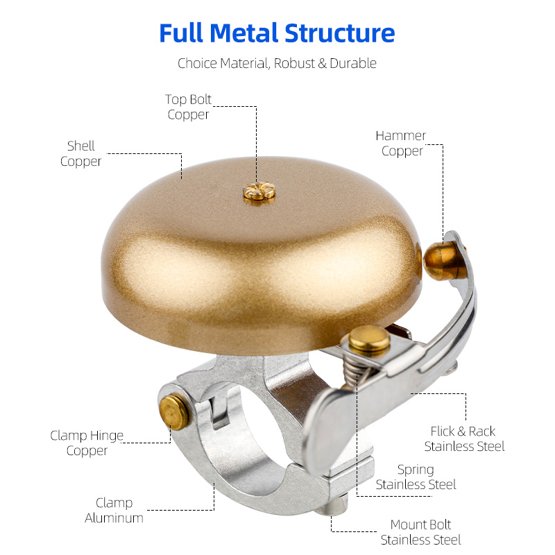 Deemount Classic Cycle Brass B – Bell Handlebar Ring recenzja i cena